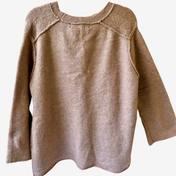 ZARA KNIT Sweater Tunic OVERSIZED  Exposed Seams - Picture 6 of 12